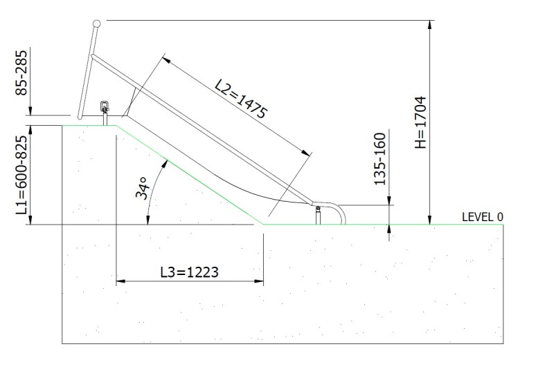 Csúszda GLITI H825 – MONTO - Csúszdák