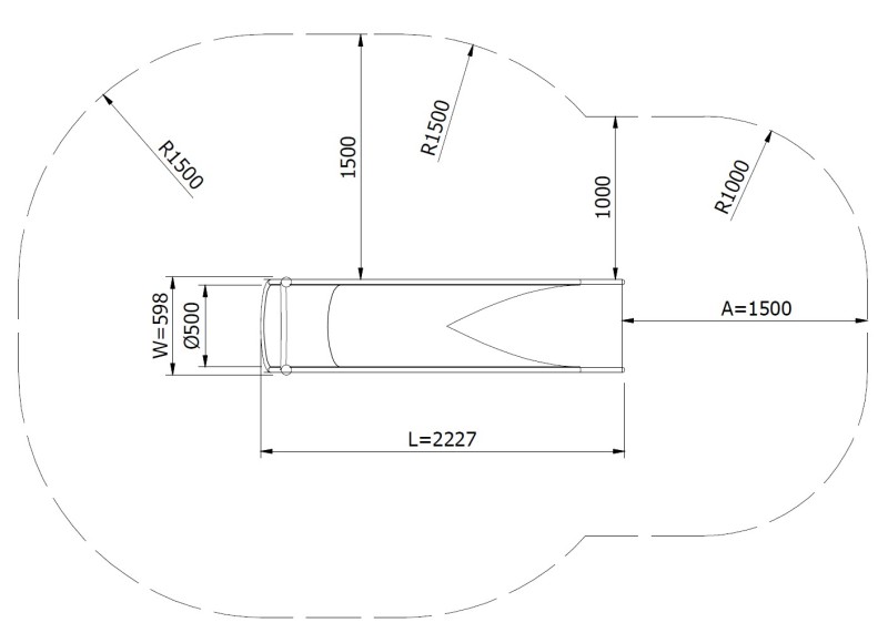 Csúszda GLITI H825 – MONTO - Csúszdák