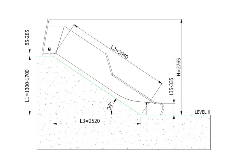 Csúszda TUBO H1700 – MONTO – Csúszdák