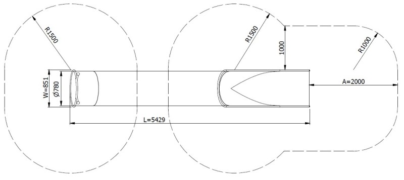 Csúszda TUBO H2750 – MONTO – Csúszdák