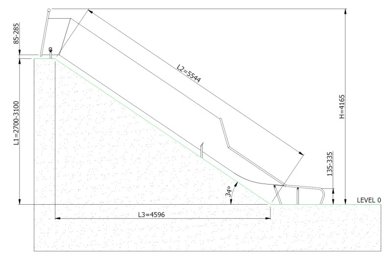 Csúszda TUBO H3100 – MONTO – Csúszdák