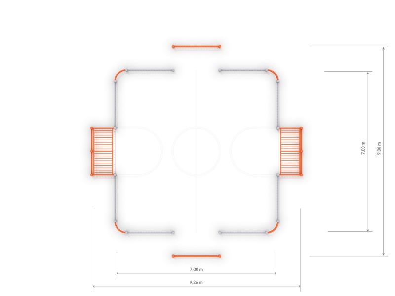 SOCCER RING 2 (7x7m) - Sport aréna