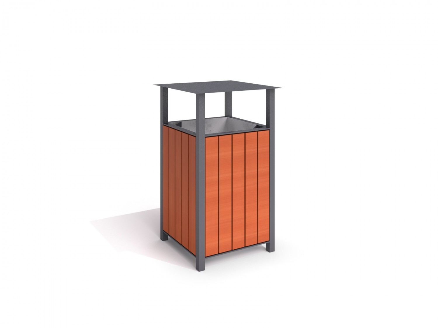 Steel trash bin 07 - Hulladékgyűjtők