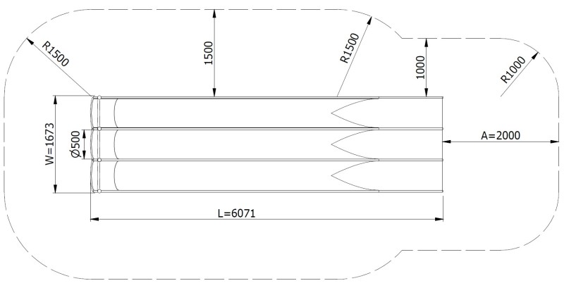 Csúszda GLITI RACE H3100 – MONTO – Csúszdák