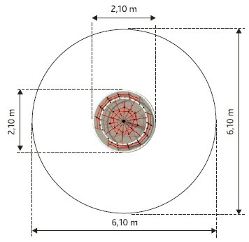 Kötélháló-szerkezet MT. EVEREST – ROTO – Játszóterek