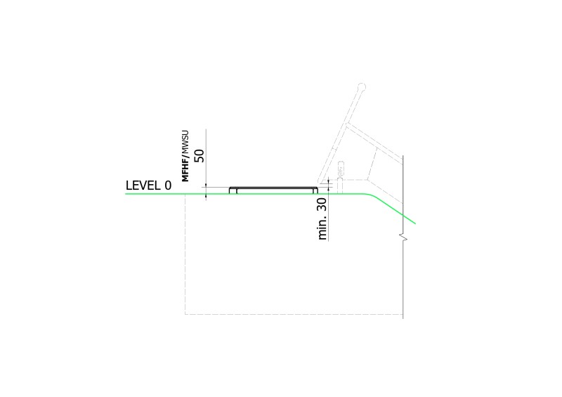 Lejtős csúszda platform PASO – MONTO – Csúszdák