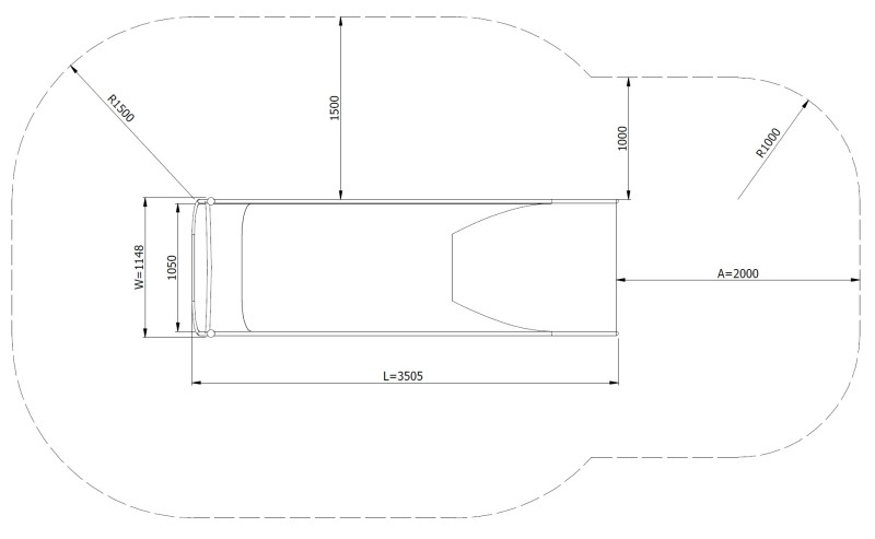 Csúszda ELIRI H1700 – MONTO - Csúszdák