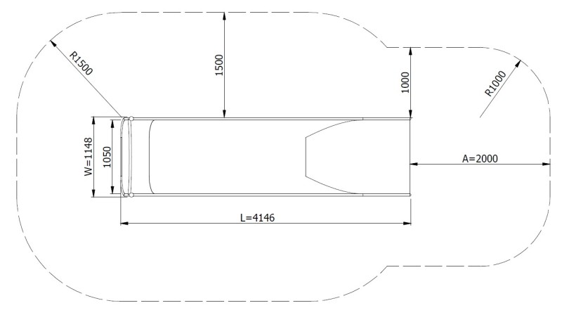 Csúszda ELIRI H2050 – MONTO - Csúszdák