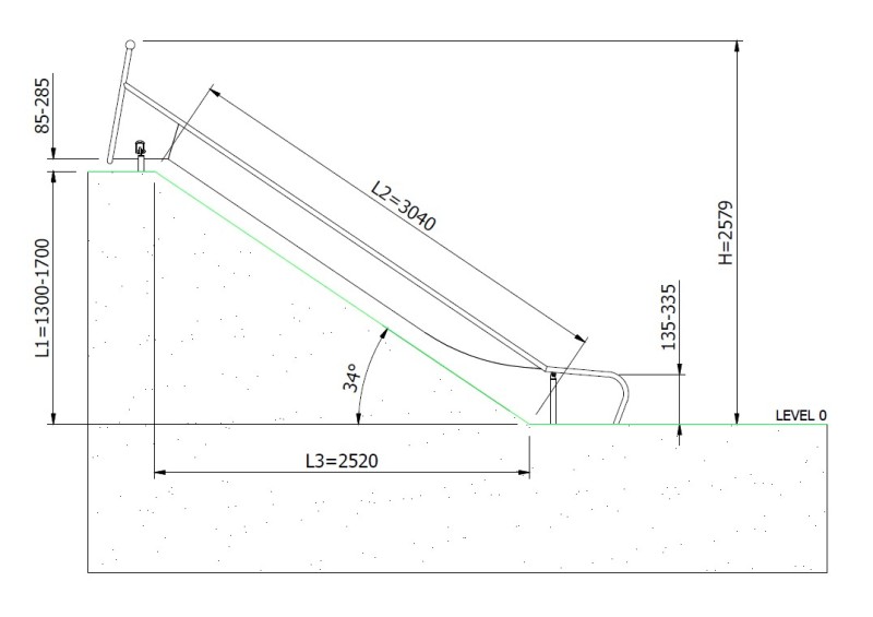 Csúszda GLITI H1700 – MONTO - Csúszdák
