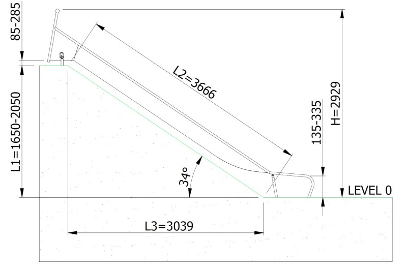 Csúszda GLITI H2050 – MONTO - Csúszdák