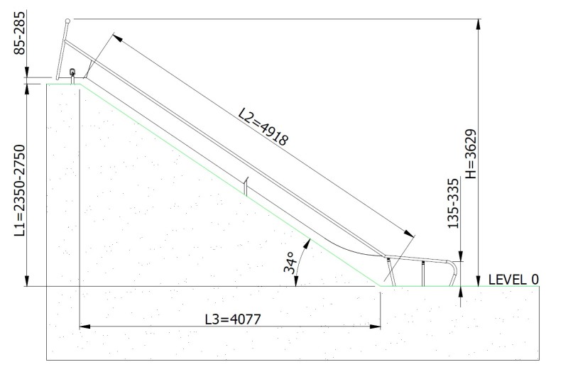Csúszda GLITI H2750 – MONTO - Csúszdák