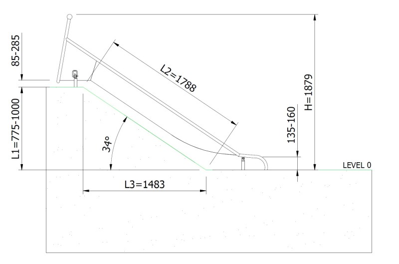 Csúszda GLITI H1000 – MONTO - Csúszdák