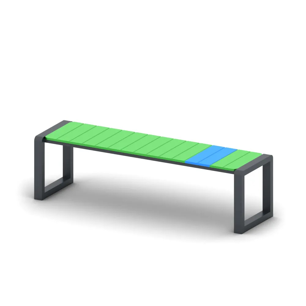 Támla nélküli pad LMH-01 - Városi bútorok