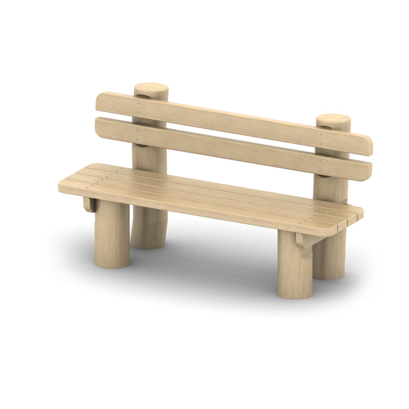 Támlás robinia pad LRO-01 - Városi bútorok