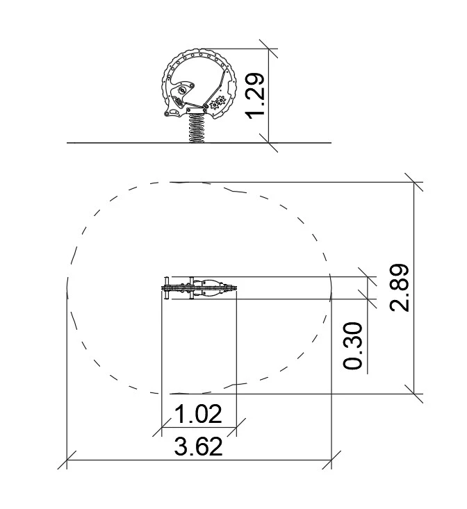 Egykerekű rugós játék 0030030 – Játszóterek