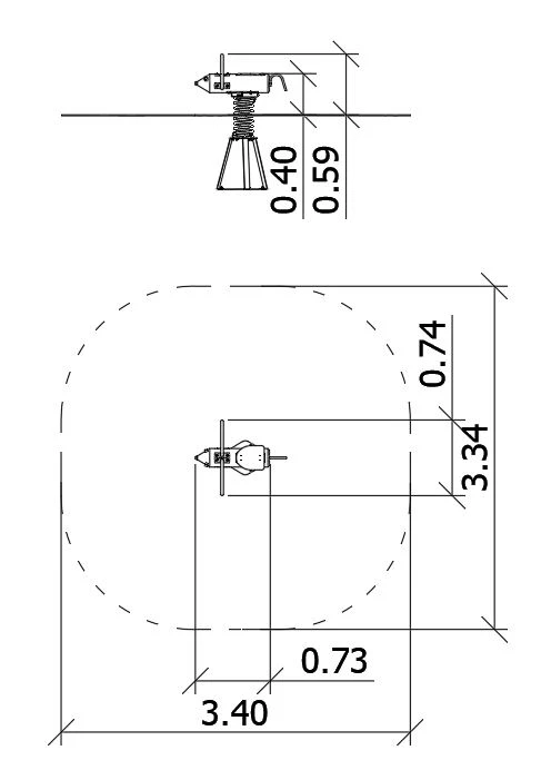 Egér robinia rugós játék 0030043 – Játszóterek