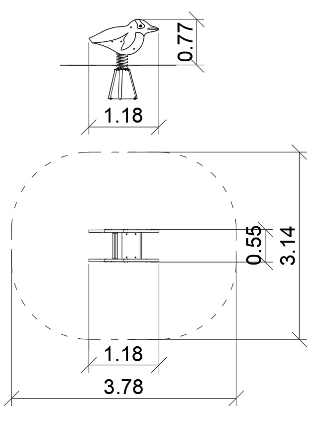 Pingvin robinia rugós játék 0030046 – Játszóterek