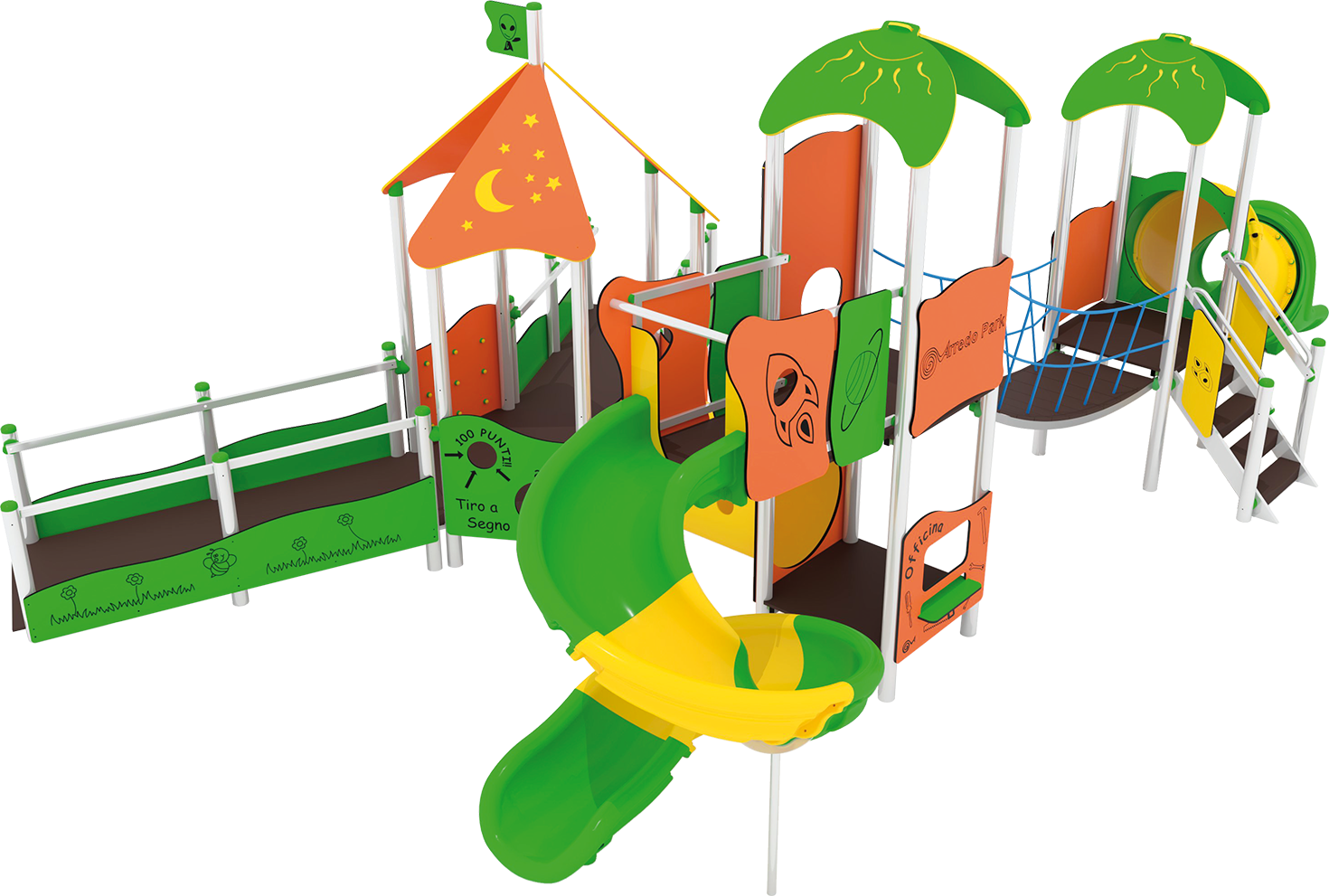 Borgo Bear mega – Multi-gioco struktúrák - Játszóterek