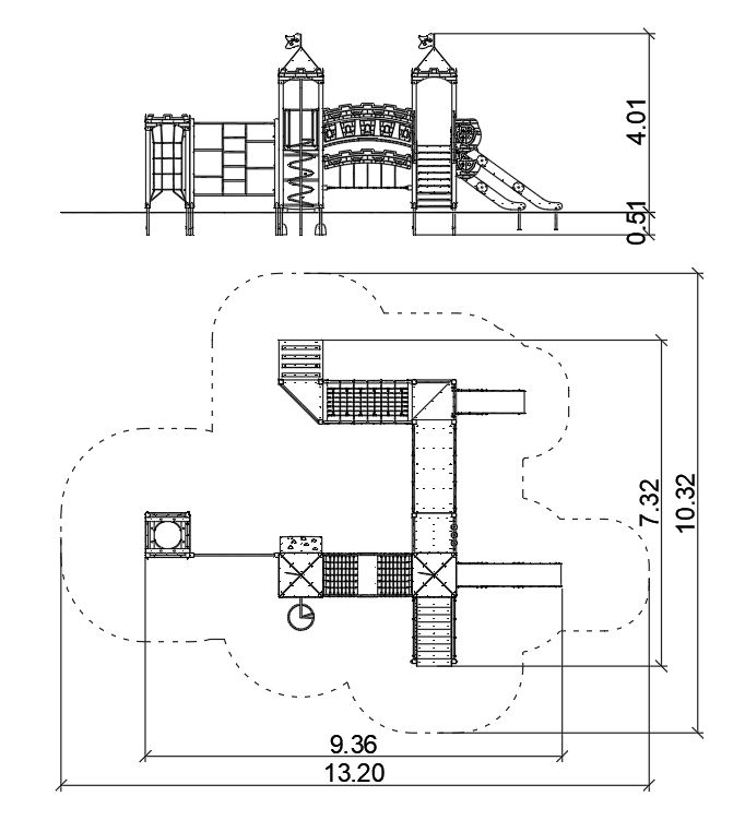 Castle 11 kastély játszószett – Játszóterek