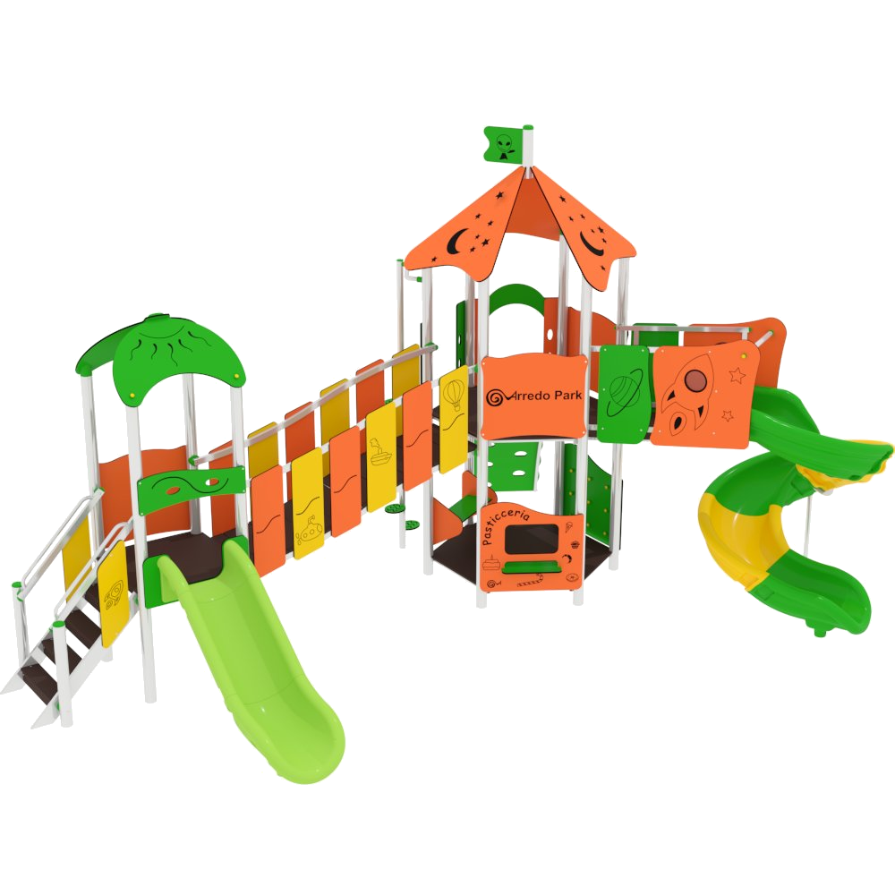 castello Dragon iper – Multi-gioco struktúrák - Játszóterek