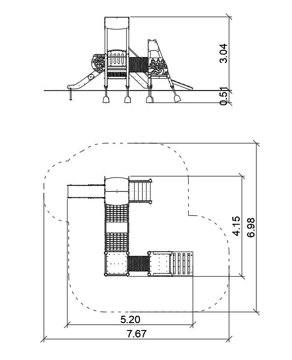Castle 3 kastély játszószett – Játszóterek