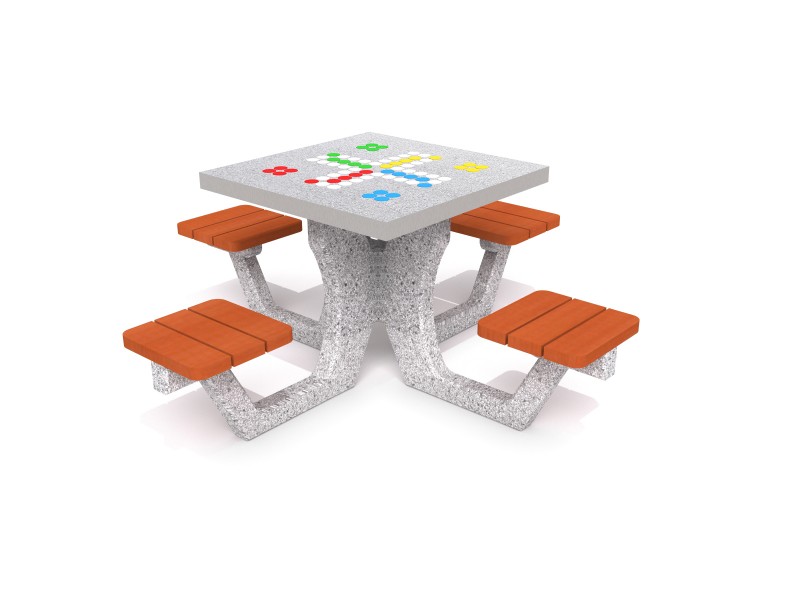 Betonasztal for ludo game 01 - Sport rendszer