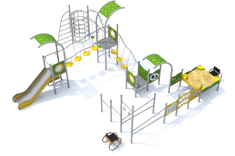 Inclusive Playset DOMO-I 2-4 – LIMAKO - Játszóterek