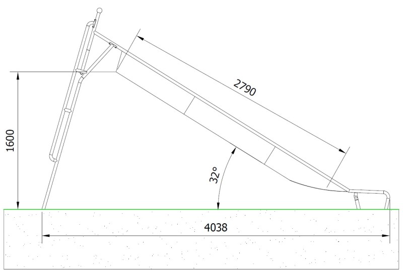 Csúszda FRABINA H 1,6 m – MONTO – Játszóterek