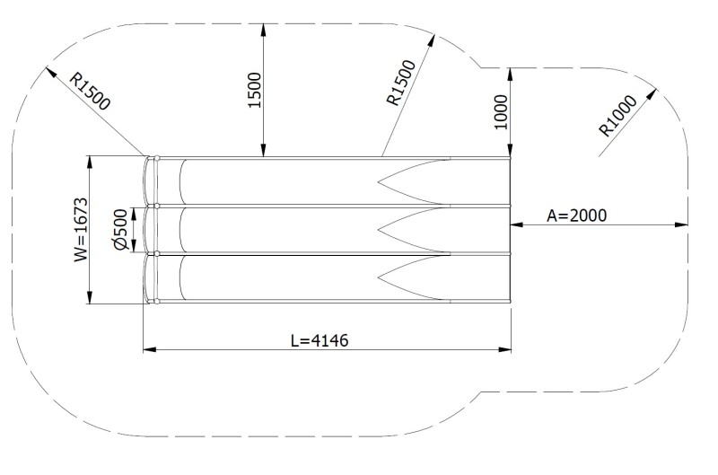 Csúszda GLITI RACE H2050 – MONTO – Csúszdák