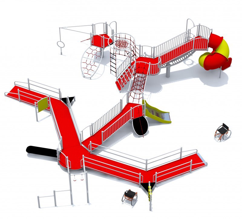 Inclusive playset DRAGON – INTEGRADO - Inkluzív játszótér