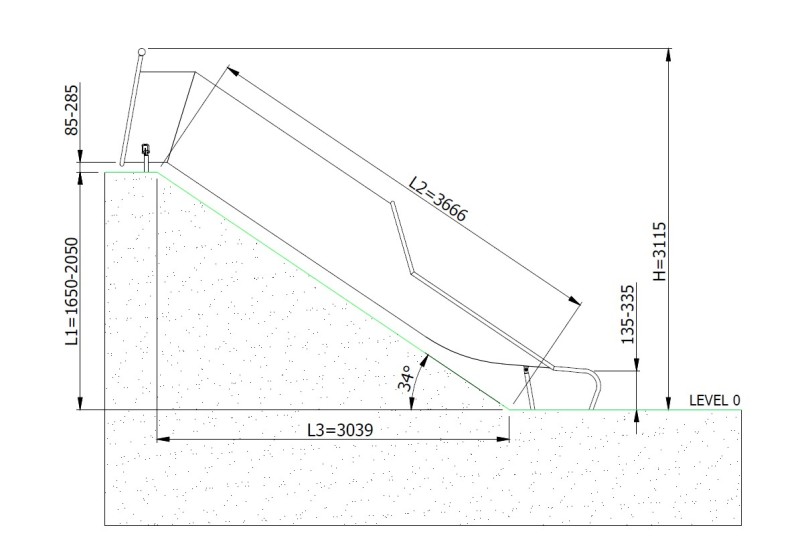 Csúszda TUBO H2050 – MONTO – Játszóterek