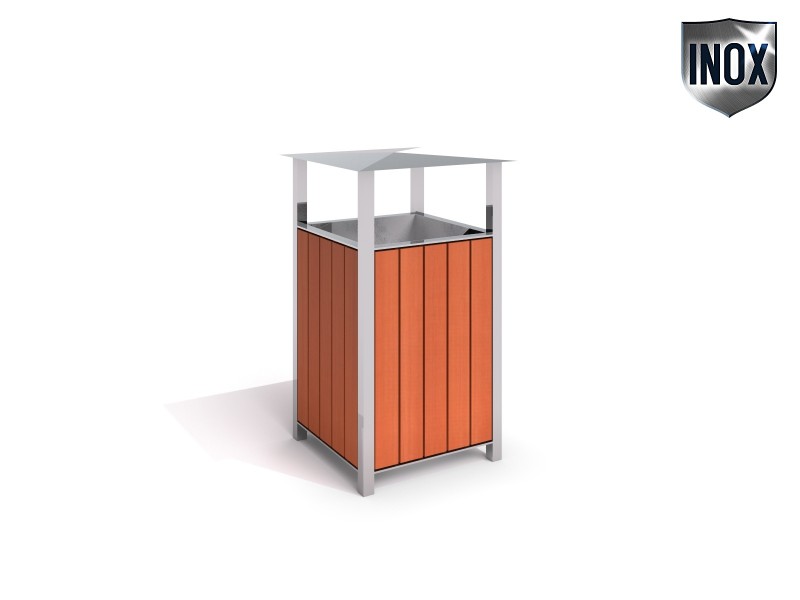 Stainless steel trash bin 01 – Family SAFIRO - Játszóterek