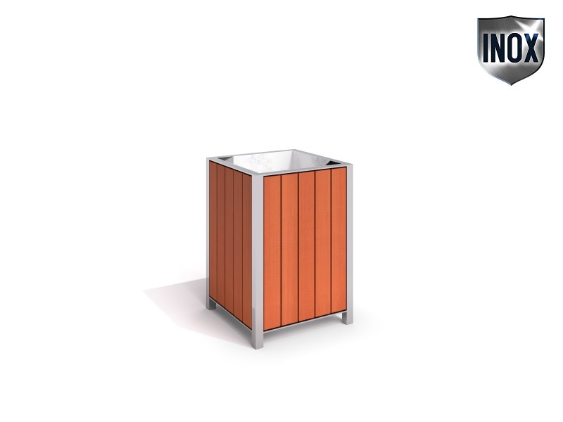 Stainless steel trash bin 02 – Family SAFIRO - Játszóterek
