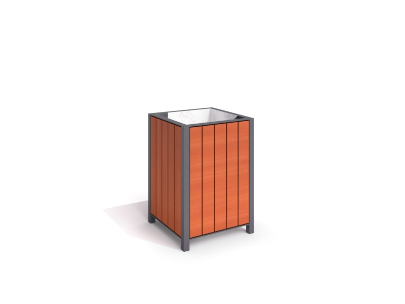 Steel trash bin 08 - Hulladékgyűjtők