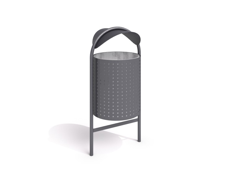 Steel trash bin 12 - Hulladékgyűjtők