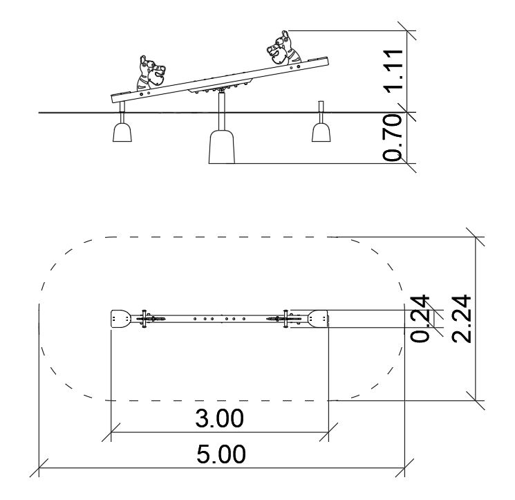 Mérleghinta fa Tigriskölyök 0020026 – Játszóterek