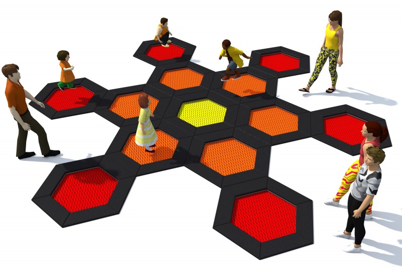 Trampoline HEXO 13A - Játszóterek