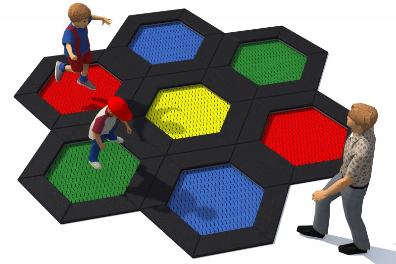 Trampoline HEXO 7A - Játszóterek