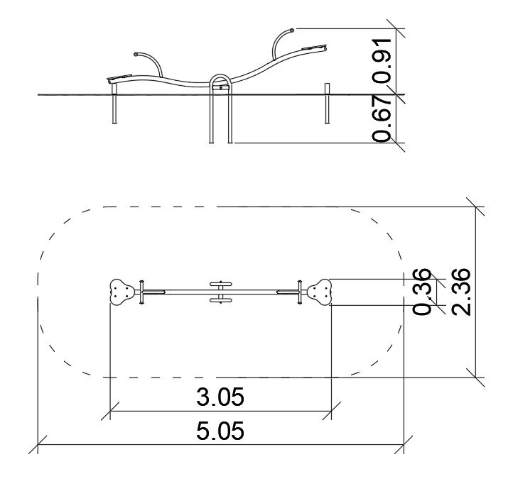 Mérleghinta dupla Flox 0020030 – Játszóterek
