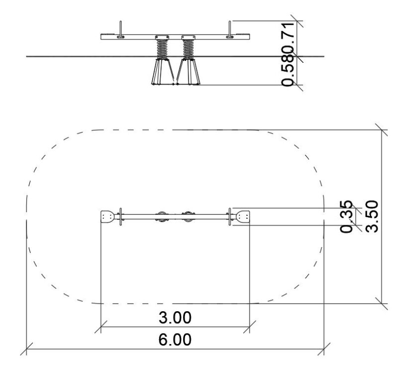 Mérleghinta rugós standard 0020035 – Játszóterek