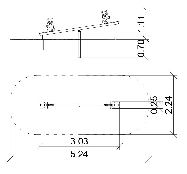 Mérleghinta acél Alpaka 0020045 – Játszóterek