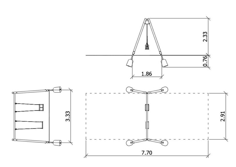 Lengőhinta dupla fa B 0020004 – Játszóterek