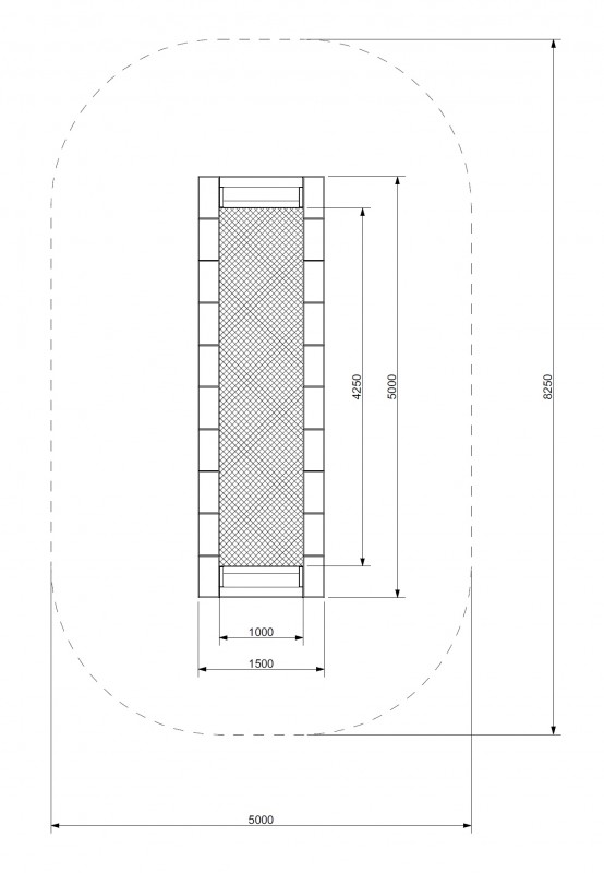 Trambulin ORTA-I 150 × 500 INTEGRADO WP MA-SA-47-I – Inkluzív játszótér