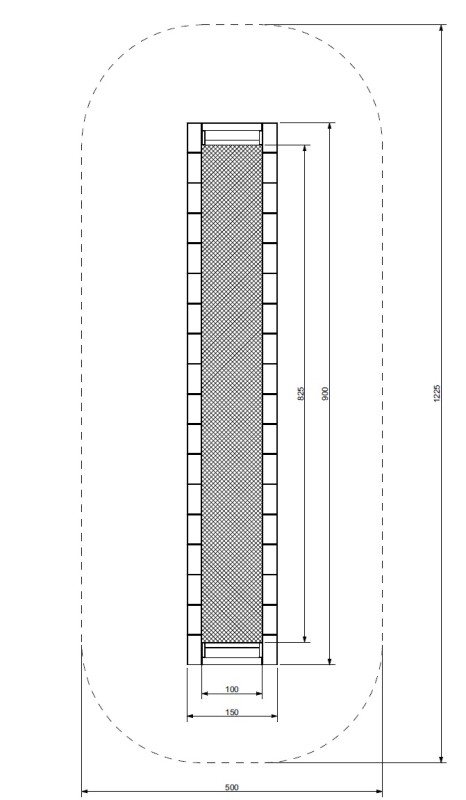 Trambulin ORTA-I 150 × 900 INTEGRADO WP MA-SA-48-I – Inkluzív játszótér