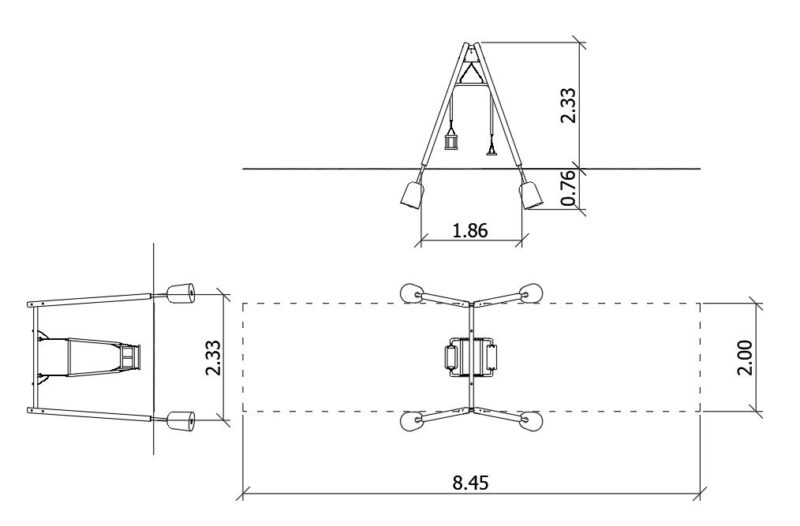 Lengőhinta szülő–gyermek fa 0020066 – Játszóterek
