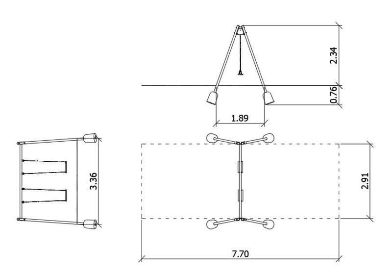 Lengőhinta acél dupla A 0020008 – Játszóterek