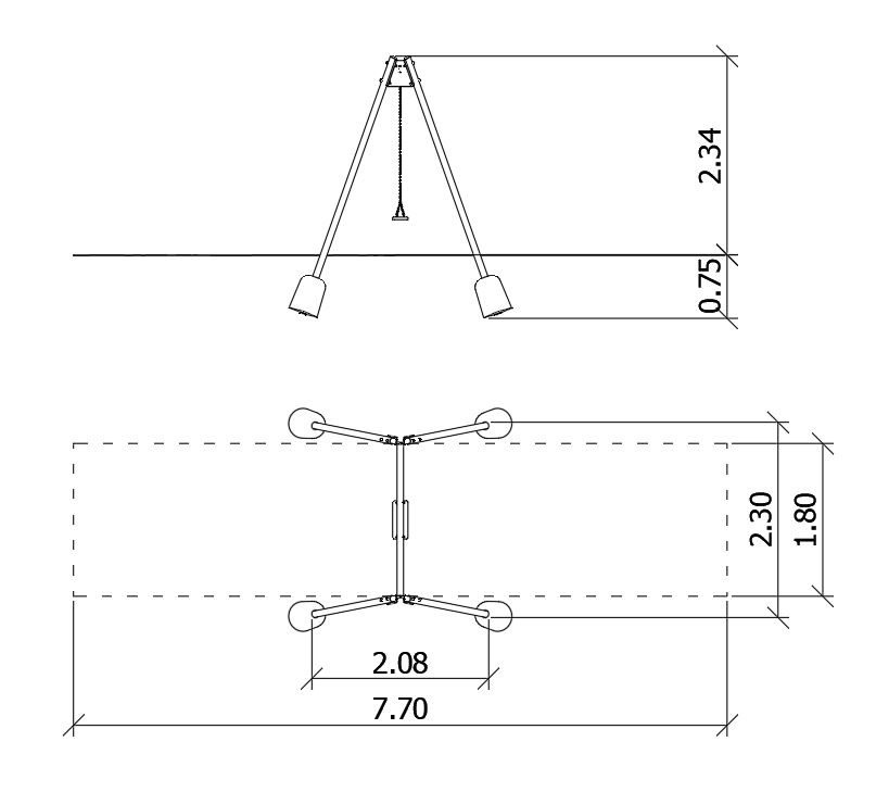 Lengőhinta acél szimpla A 0020006 – Játszóterek