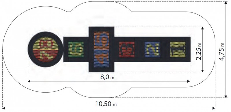 Földbe süllyesztett trambulin TUTO 10 MA-SA-110 – Játszóterek