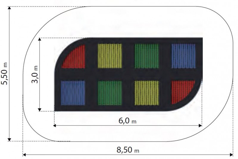 Földbe süllyesztett trambulin TUTO 15 MA-SA-115 – Játszóterek