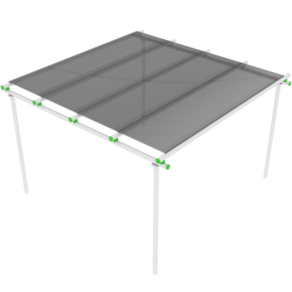 Acél pergola fedett - Árnyékoló rendszerek